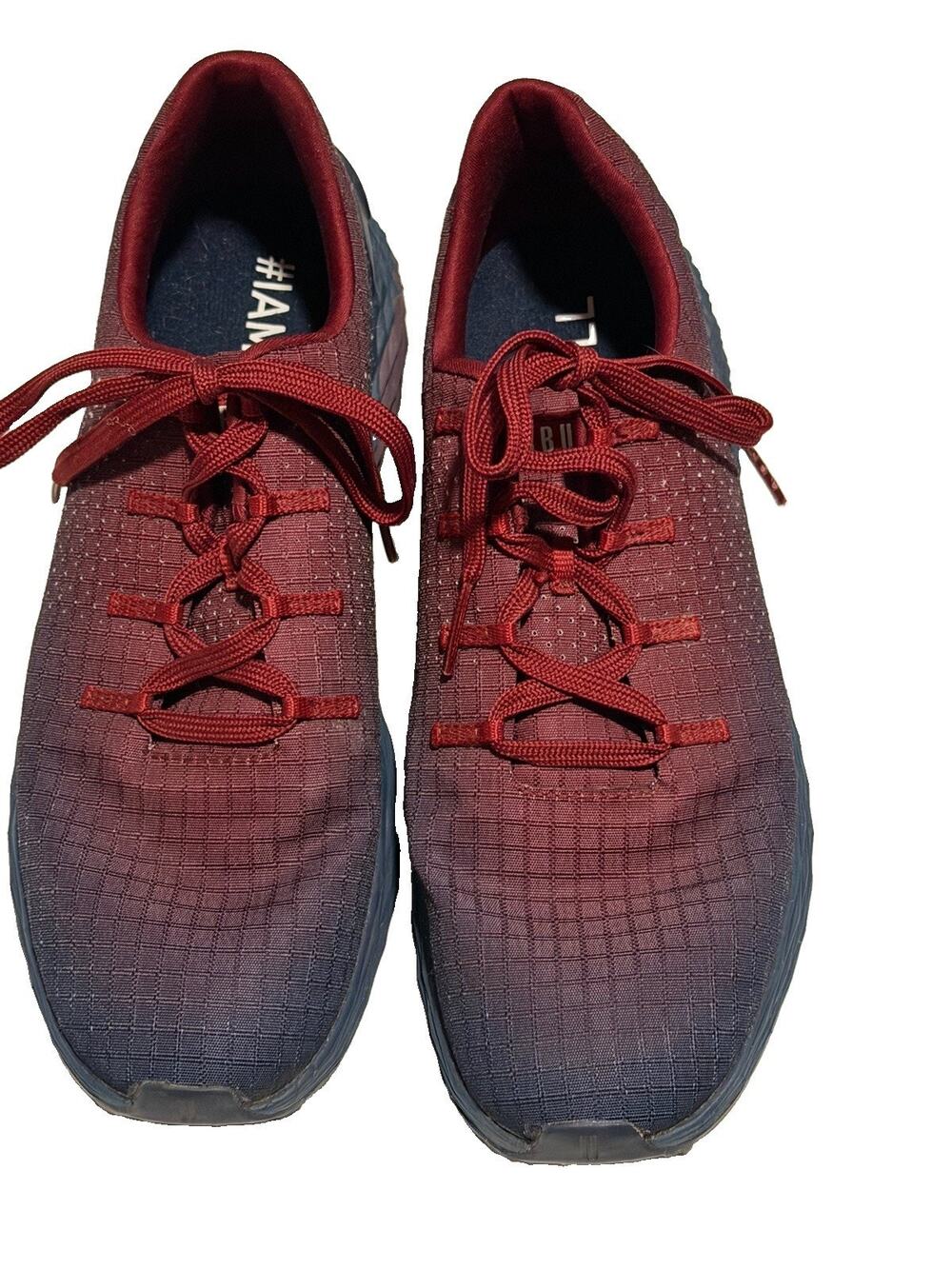 NOBULL Trainer Men’s 10 Women’s 11.5 Burgundy Navy CrossFit Training Shoes